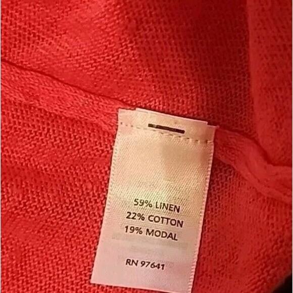 J.jill Cardigan Small Red Lightweight Soft Sweater Long Sleeves - Picture 4 of 7